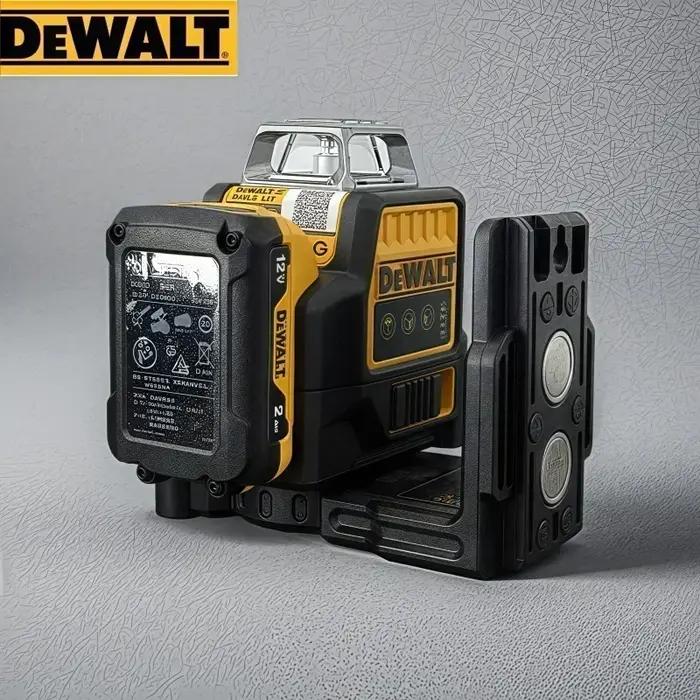 Dewalt DW089LG Laser vert 360° à 3 côtés, 12 lignes, horizontal et vertical, pour extérieur, avec ba