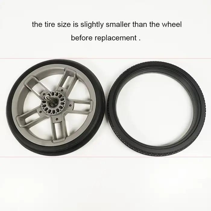 Poussette de roue arrière pour Uppababy Cruz V2, housse de roue arrière, boîtier sans chambre à air