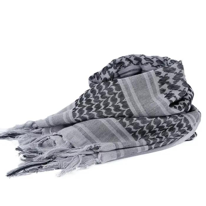 Écharpe tactique Shemagh Keffiyeh coton polyvalente pour camping randonnée protection solaire et style unique hommes femmes