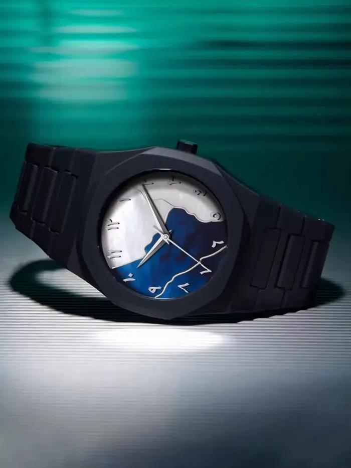 LUCKYFOXNew montres haut de gamme tendance pour hommes graffiti art montres à quartz