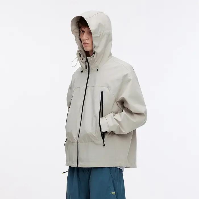 Semir veste hommes Sport de plein air ample à capuche Patchwork maille 2025 automne haut texturé vêt