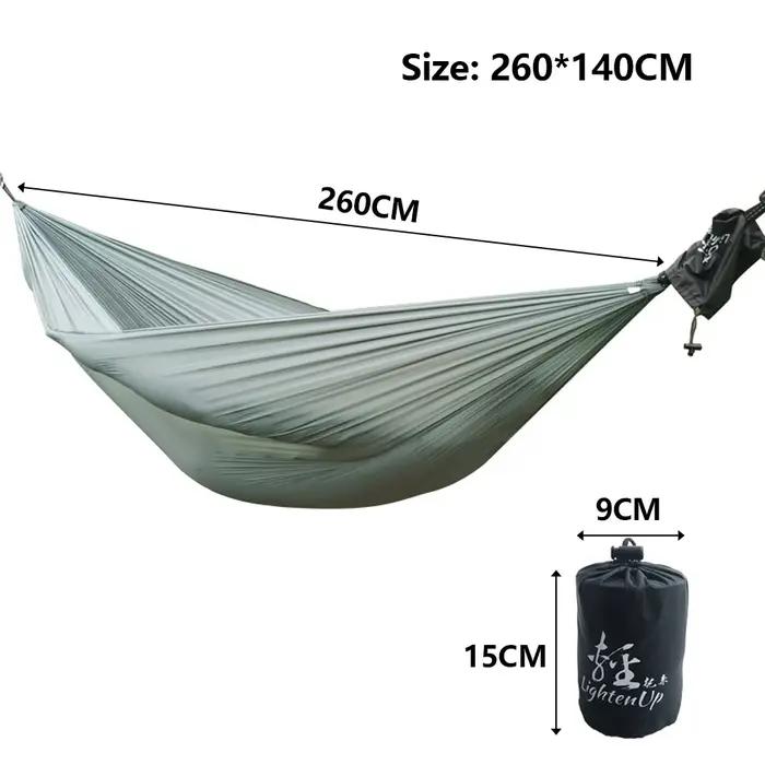 Hamac de Camping ultraléger en Nylon, Parachute, 380T (20D), petit, pour randonnée, Camping et activ