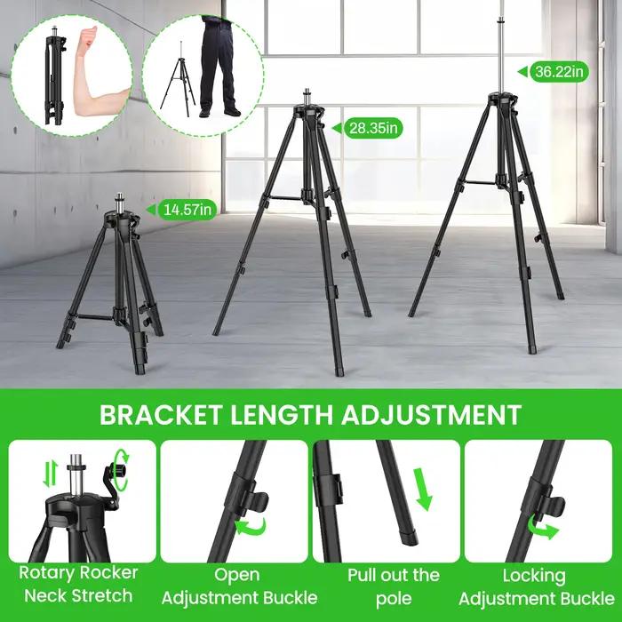 Niveau Laser 4D 16 lignes, ligne verte, auto-nivelant 360, puissance horizontale et verticale, outil