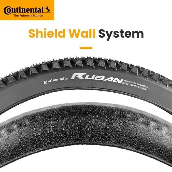 Continental Ruban Vtt Tubeless Ready Pneu Pliant 29x2.1/2.3 180TPI Composé Bouclier Mur Système Anti