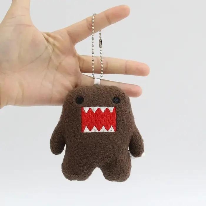 Kawaii mignon Domo Kun porte-clés en peluche Anime porte-clés charme pour sac clés cadeau Collection