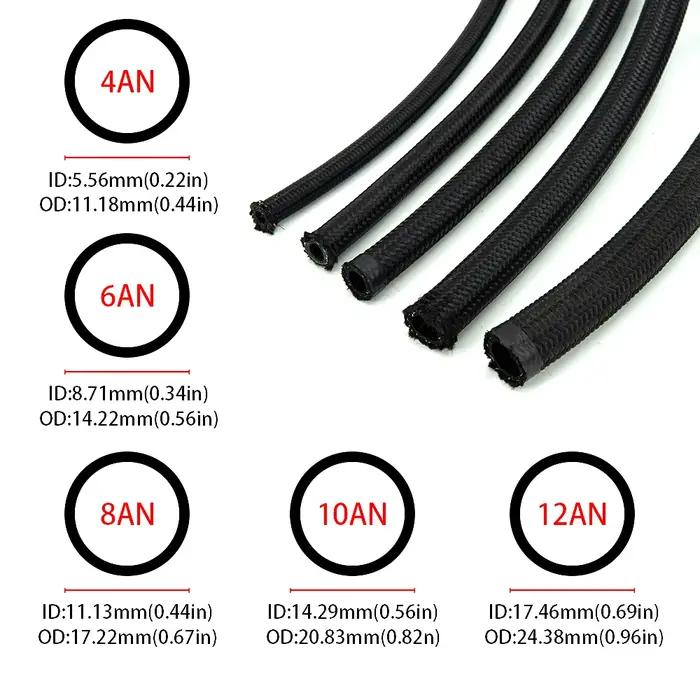 1M/3M/6M AN4 AN6 AN8 AN10 tuyau de carburant huile gaz refroidisseur tuyau ligne tuyau Tube Nylon ac