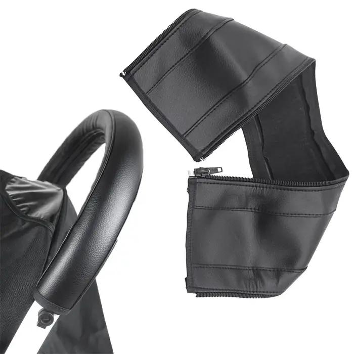 Juste de protection en cuir PU pour poignée de poussette de bébé, étui d'accoudoir de poussette, acc