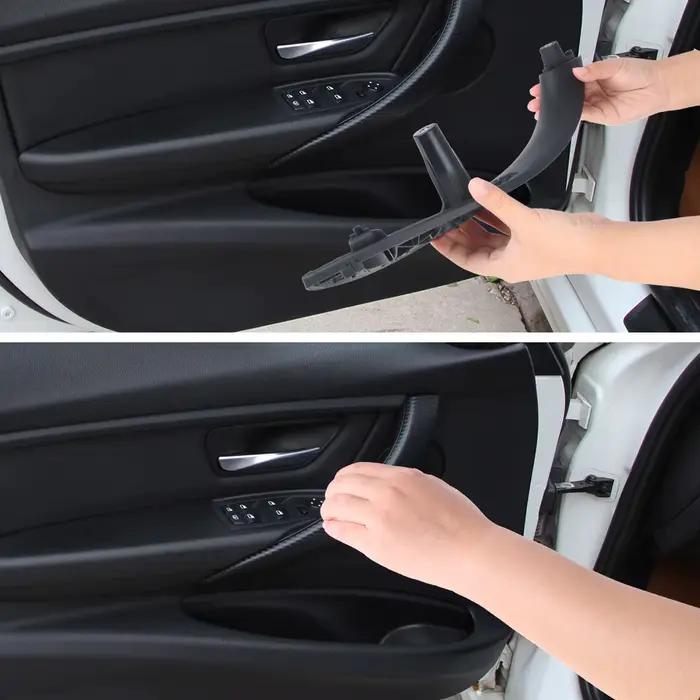 Panneau de porte tirer revêtement d'habillage pour BMW F30 F80 F31 F32 F34 F35 poignée intérieure de voiture noir avant arrière gauche/droite poignées de porte intérieures