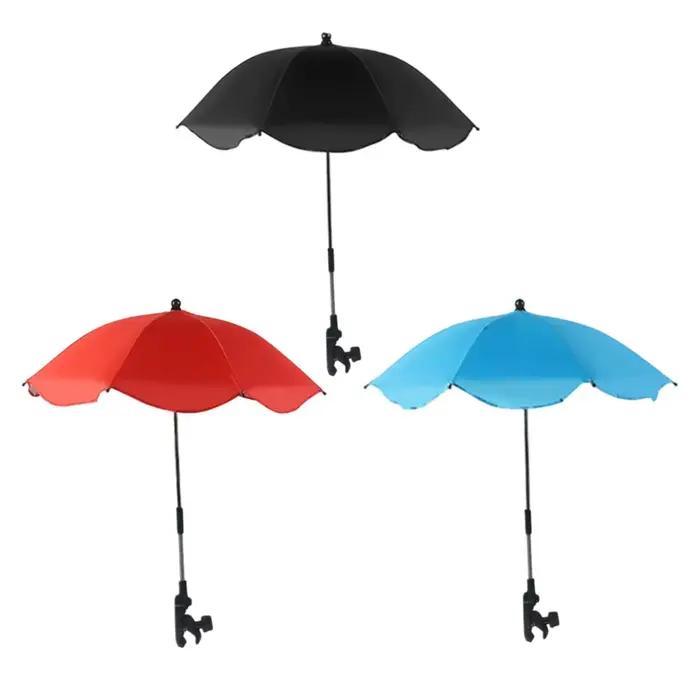 Parasol de poussette, chaise de Sport, Parasols avec pince réglable, Protection solaire, étanche, po