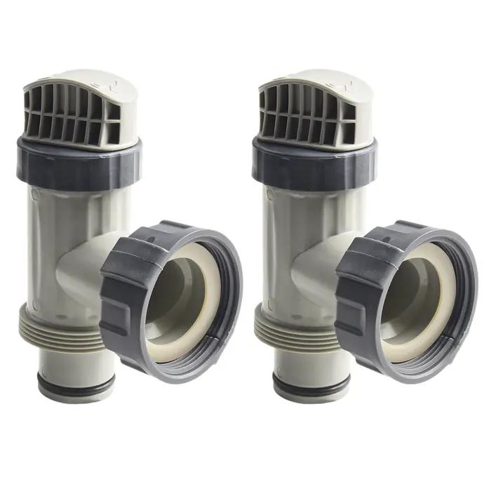 Valve à piston de piscine de remplacement en plastique, 2 pièces, pour Intex 10747 sol, pompe à filt