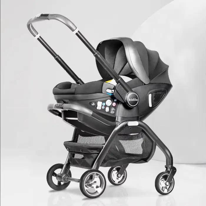 Poussette multifonction 3 en 1 pour bébé, siège de sécurité pour enfant, panier de couchage portable
