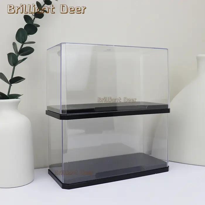 Boîte d'affichage empilable en acrylique pour blocs de construction, support de figurines, modèle de