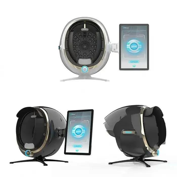 Analyseur de peau 3D : Scanner facial portable avec miroir magique - Testeur d'hydratation/graisse/t
