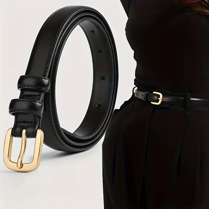 Ceinture décontractée à la mode, avec sensation Simple et haut de gamme, ceinture à Double boucle à