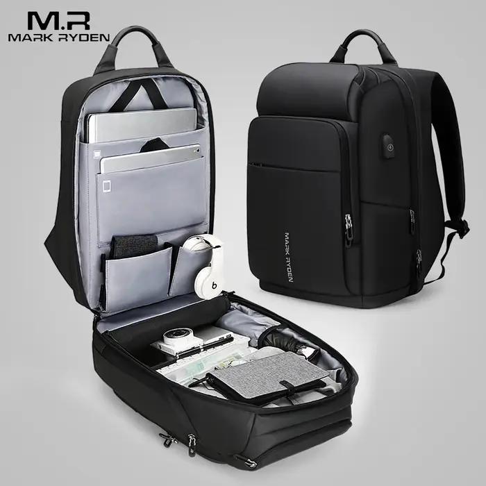 Mark Ryden 17 pouces pochette d'ordinateur hommes sac à dos multifonction USB charge grande capacité