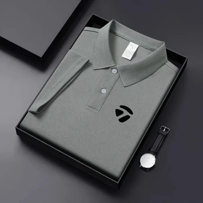 T-shirt décontracté à manches courtes et col revers pour homme, idéal printemps-été, style sport gol