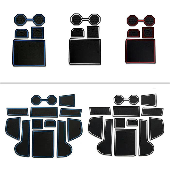 12 pièces pour VW Volkswagen POLO MK6 AW 2018 - 2025 Tapis antidérapants pour fentes de porte et por
