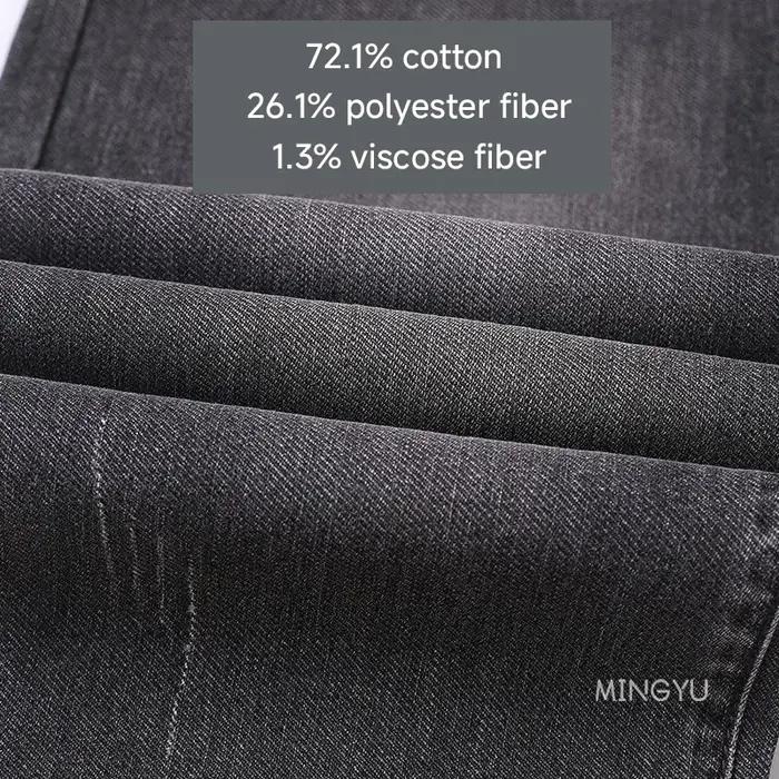 Jean en coton de haute qualité pour hommes, style rétro gris, coupe slim, extensible, streetwear, im