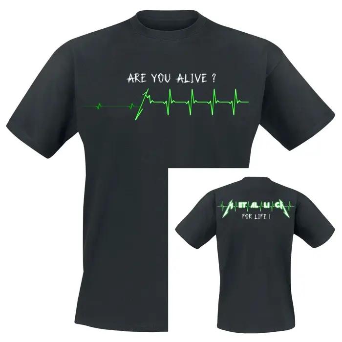 Meilleur T-shirt unisexe en coton avec motif Metallica, manches courtes, style décontracté, vintage,