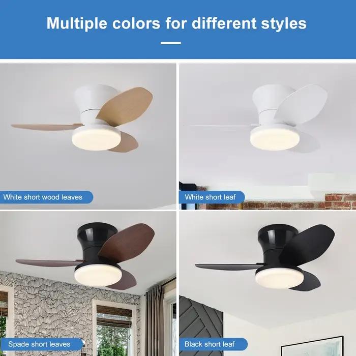 Lampes de ventilateur nordiques, chambres à coucher, salles d'étude, salles à manger, lampes de vent