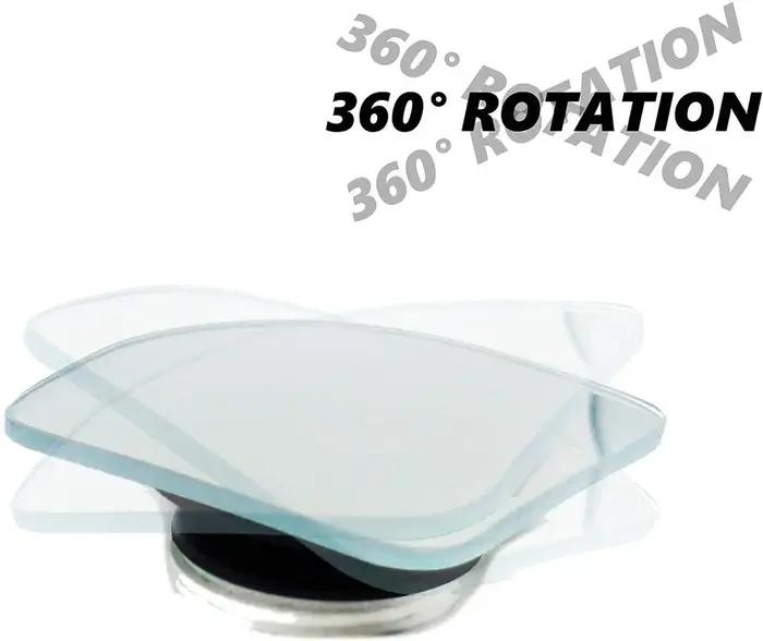 Rétroviseur d'Angle Mort de Voiture, Résistant à 360 °, Rotatif, Sans Cadre, Auxiliaire, pour Moto,