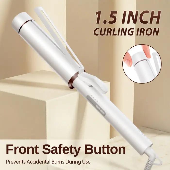 Baguette à friser Extra Large de 1.5 pouces pour cheveux longs, baril de Tourmaline en céramique, Io