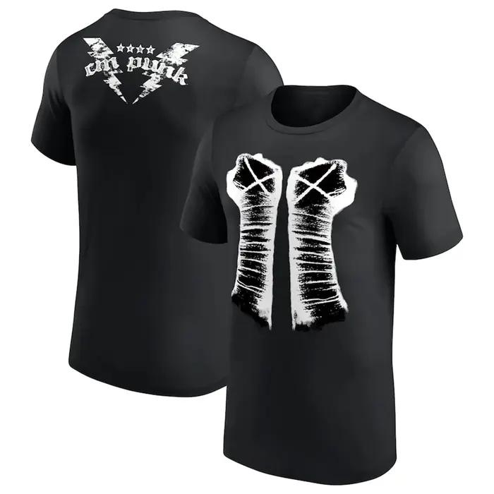 T-shirt Ringer CM Punk Best In The World pour homme, blanc et noir, imprimé 3D, sport, séchage rapid