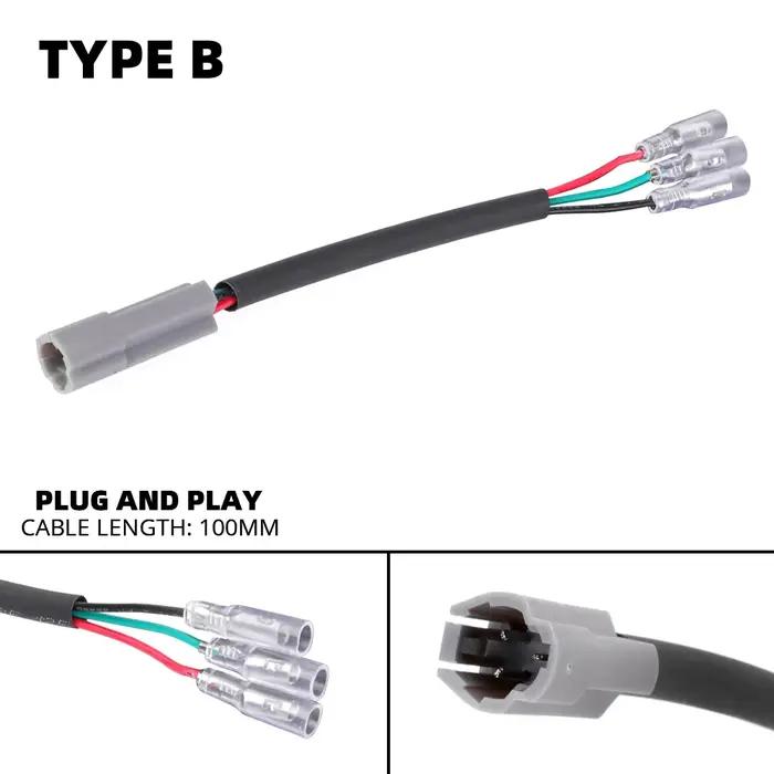Adaptateur de fil de connecteur de câble d'éclairage de plaque d'immatriculation, pour YAMAHA MT07 M