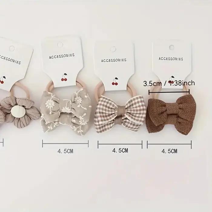 10 pièces bandeaux avec fleurs et nœuds colorés bandeaux en Polyester doux parfait pour un usage déc