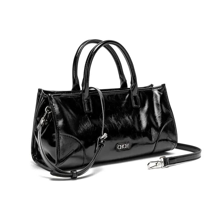 CHCH sac à bandoulière pour femme nouveau sac bâton motif marbre noir bandoulière détachable