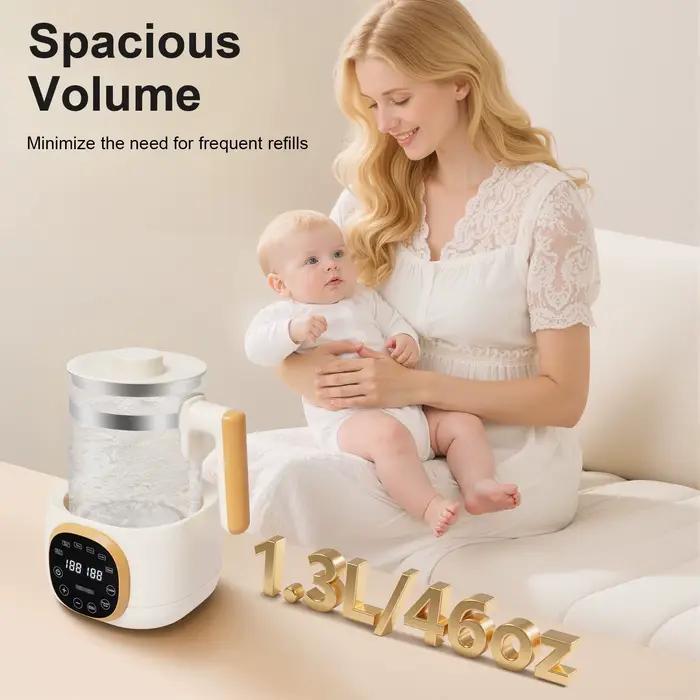 Chauffe-biberon 1,3 L, température constante 72 H, mémoire de 5 minutes, chauffage rapide et 45 dB s