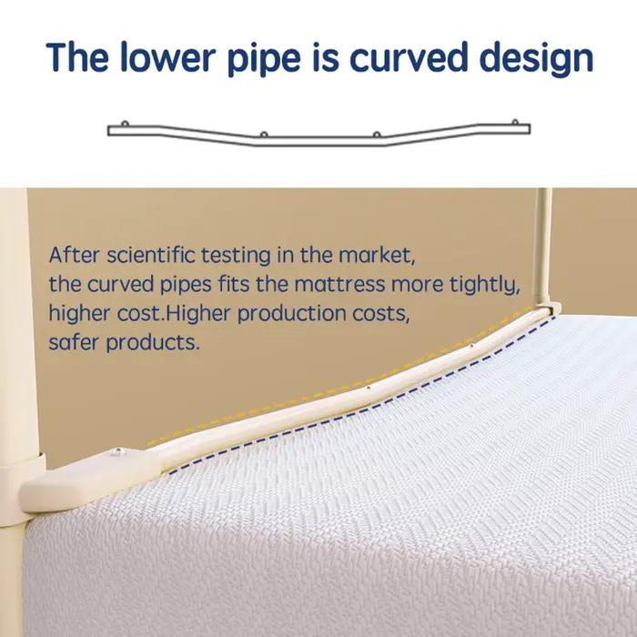 Garde-corps de lit sécuritaire pour bébé et enfants protection anti-chute design discret facile à installer pour chambre d'enfant
