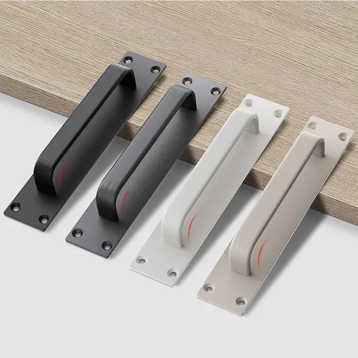 Poignée de porte sans perçage en alliage d'aluminium pour portes, fenêtres, portes coulissantes, portes coulissantes en verre et tiroirs d'armoire élégante pour la décoration intérieure et les occasions spéciales