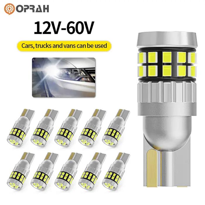 Ampoules T10 LED W5W 12V 24V pour voiture et camion, feux intérieurs Canbus sans erreur, Super lumin