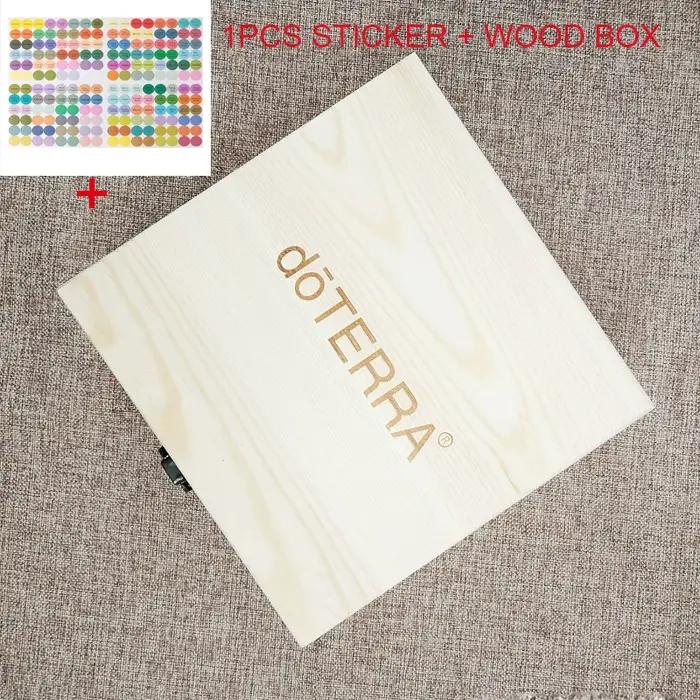 Pour doTERRA boîte de rangement en bois 25 fentes organisateur de transport bouteilles d'huile essen
