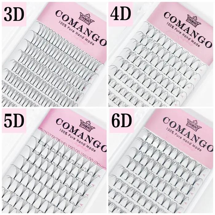 CoMango – ventilateurs préfabriqués à tige courte, plateau de Volume russe, fournitures d'extensions