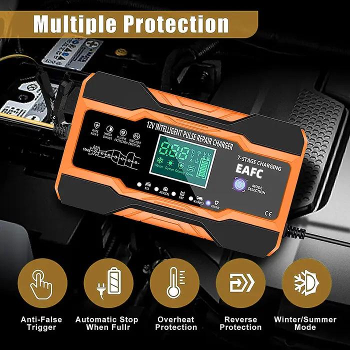 Chargeur de batterie intelligent 12V 24V 12a 10a, Charge rapide pour Batteries de voiture, Charge en