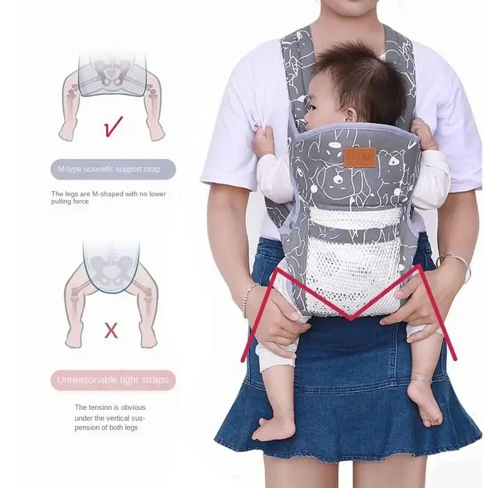 Fournitures porte-bébés multicolores respirant économie de travail porte-bébé écharpe mains libres enfants ceinture de transport bébé