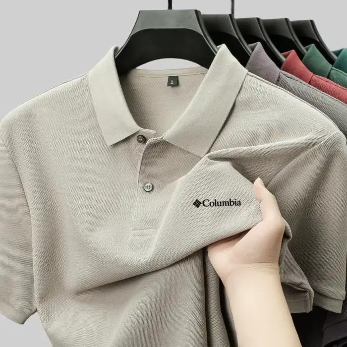 Polo à manches courtes pour homme en coton 100% pur, nouvelle collection été, confortable et respira
