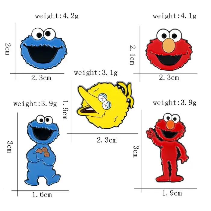 5 pièces/ensemble classique dessin animé émail broche animaux broches épinglettes Badges sur sac à d