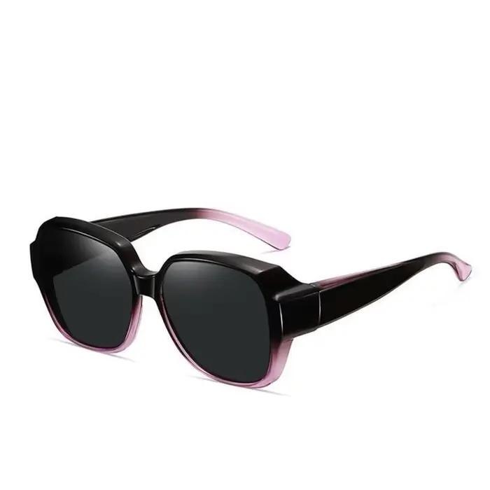 Lunettes de soleil myopie lunettes couverture lunettes de soleil polarisées pliant ajustement sur lu