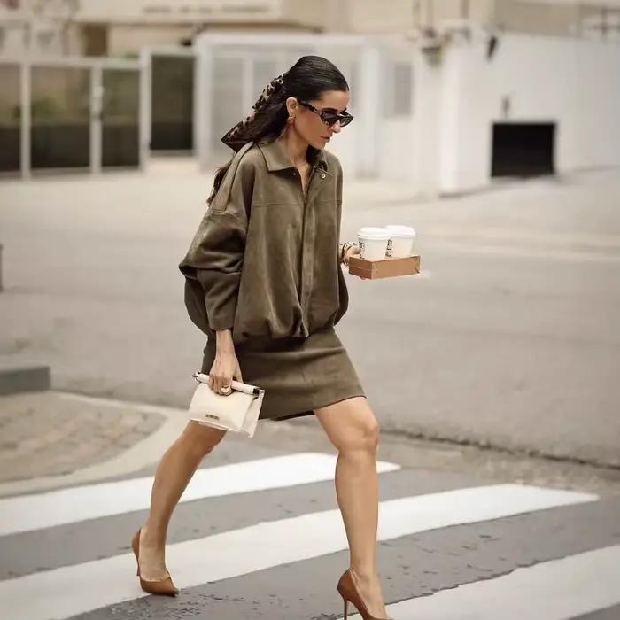 Blouson aviateur pour femme avec manches chauve-souris et fermeture éclair, haut décontracté