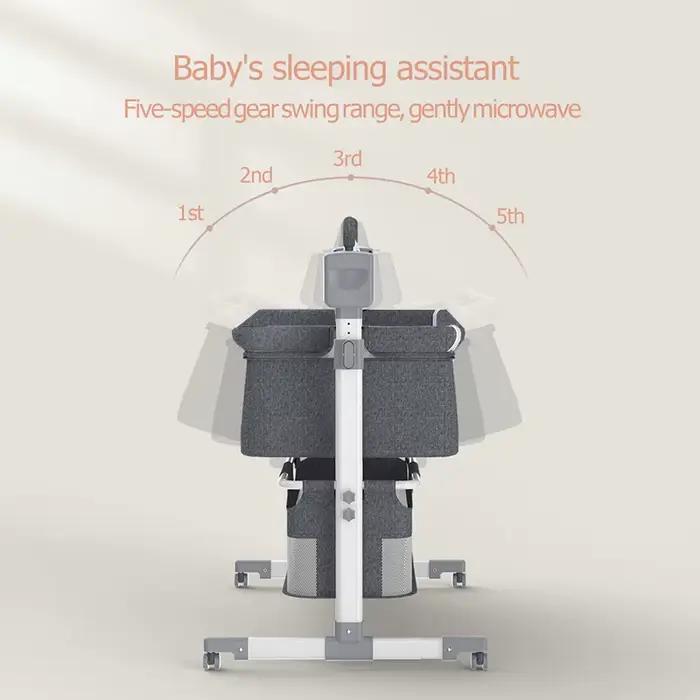 Berceau électrique, berceau et lit bébé pour nouveau-nés, berceau mobile, à bascule, intelligent et