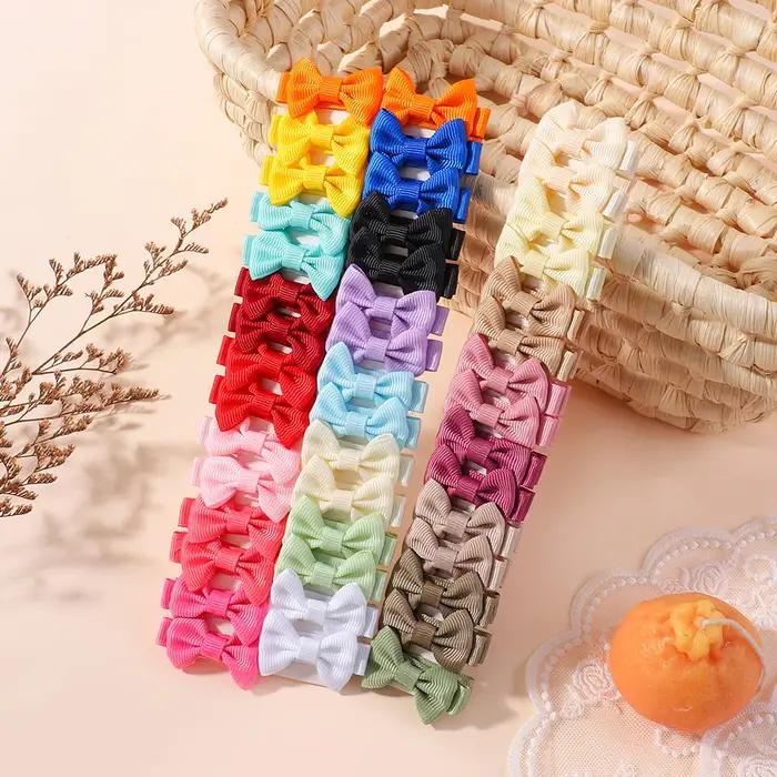 Mini pinces à cheveux Dopamine pour bébés filles - 10 pièces faites à la main accessoires