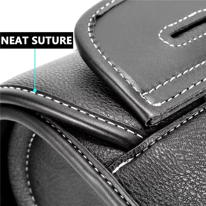 Sacoches de moto universelles, sac de fourche, pochette de bagage en cuir PU, sac à outils latéral,