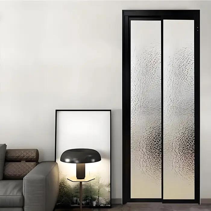 Porte coulissante double verre aluminium personnalisable pour jardin maison modernisation intérieure-extérieure