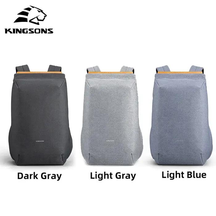 Kingsons 2025 nouveau USB charge sac à dos pour ordinateur portable 15.6 pouces sac d'ordinateur