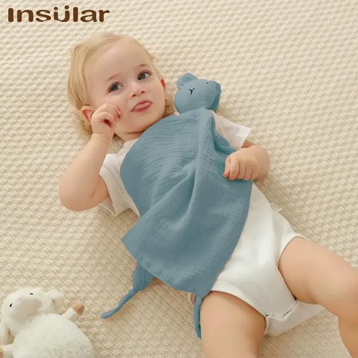 Mousseline bébé confort serviette coton couette couverture douce nouveau-né dormir poupées enfants m