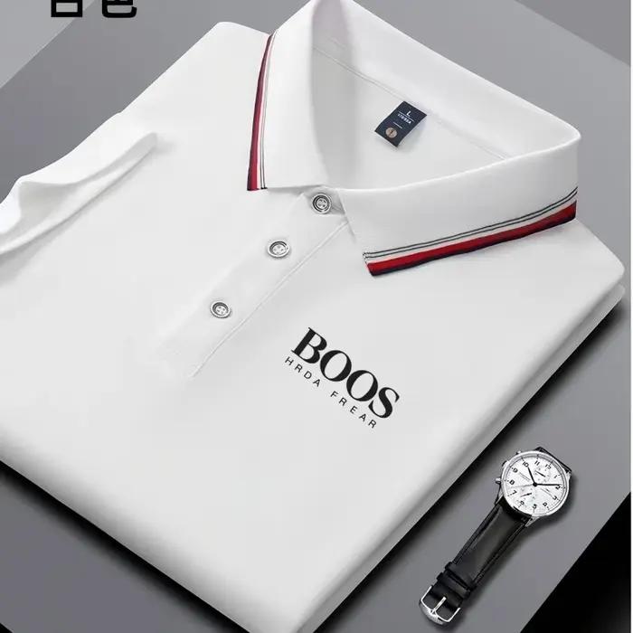 Nouveau polo brodé pour homme, décontracté et élégant, à manches courtes, respirant, confortable et