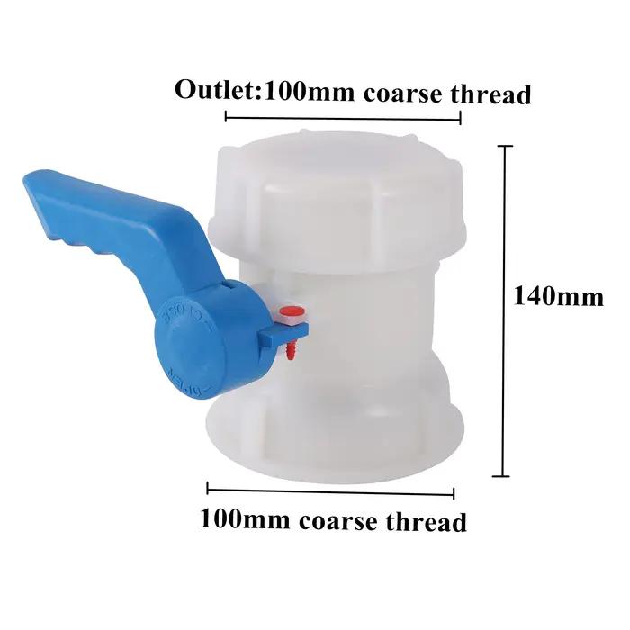 Vanne papillon de réservoir IBC DN40/50/80 62/75/100mm, conteneur de réservoir fourre-tout, Valve de